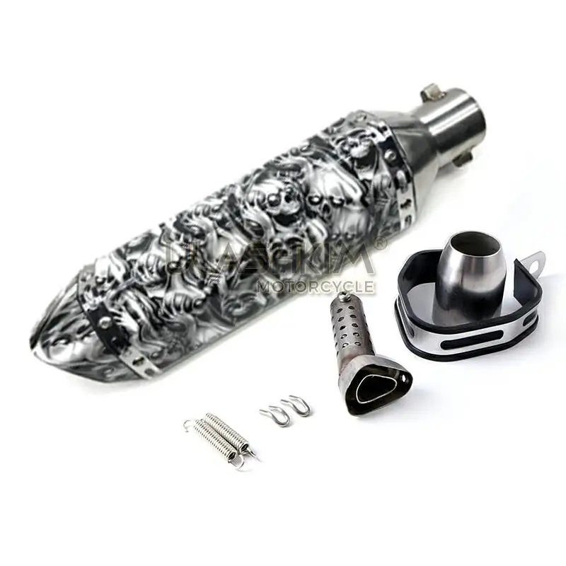 

Universal Motorcycle Exhaust Slip On Stainless 304 Steel 36 ~ 51 mm For Motorbike Scooter
