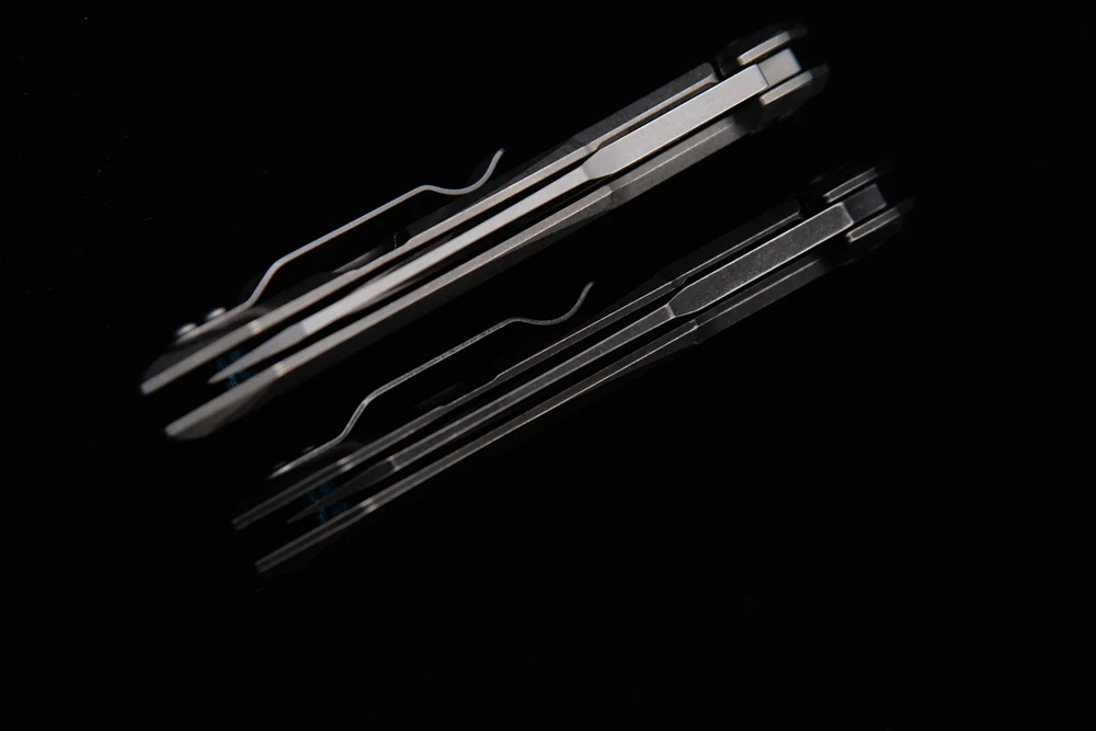 Складной титановый ручной нож JUFULE Mark s35vn 0095 с шарикоподшипником и флиппером для