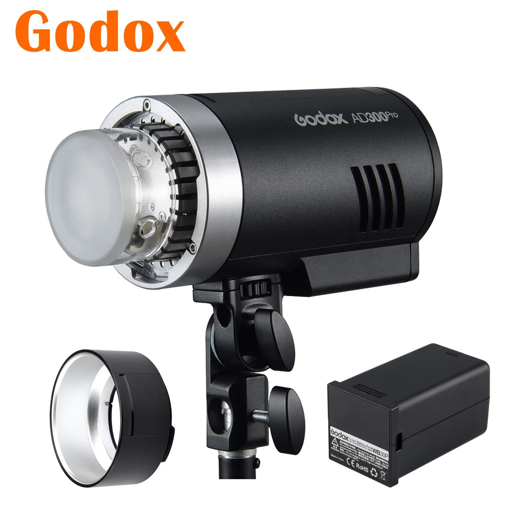

Godox AD300Pro Outdoor Camera Flash Light 300Ws TTL 2.4G 1/8000 HSS with Battery for Canon Nikon Sony Fuji Olympus Pentax