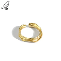 ssteel irregular ring sterling silver 925 for women korean minimalist personalized opening rings plata de ley 925 fine jewelry