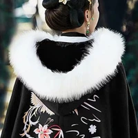 0 8m 24colors faux fox fur fluffy ribbon tapes diy sweater coat garment hood hat collar trimming materials