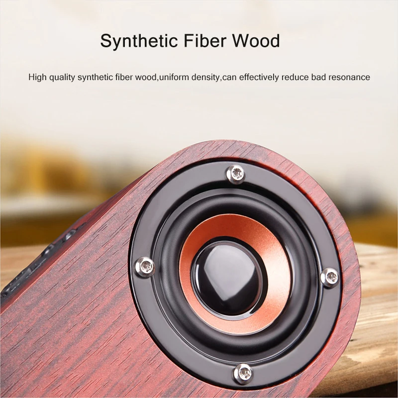 KIITO Y27 Hi-Fi деревянный Портативный Bluetooth Беспроводной Динамик AUX Вход