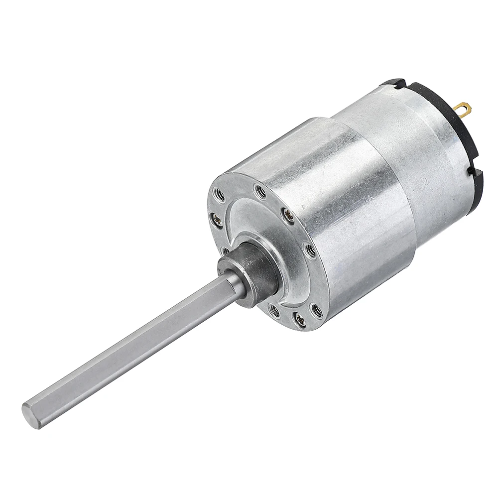 JGB37 520 DC 12V микро редуктор 50 мм расширенный вал редуктора|Двигатель постоянного
