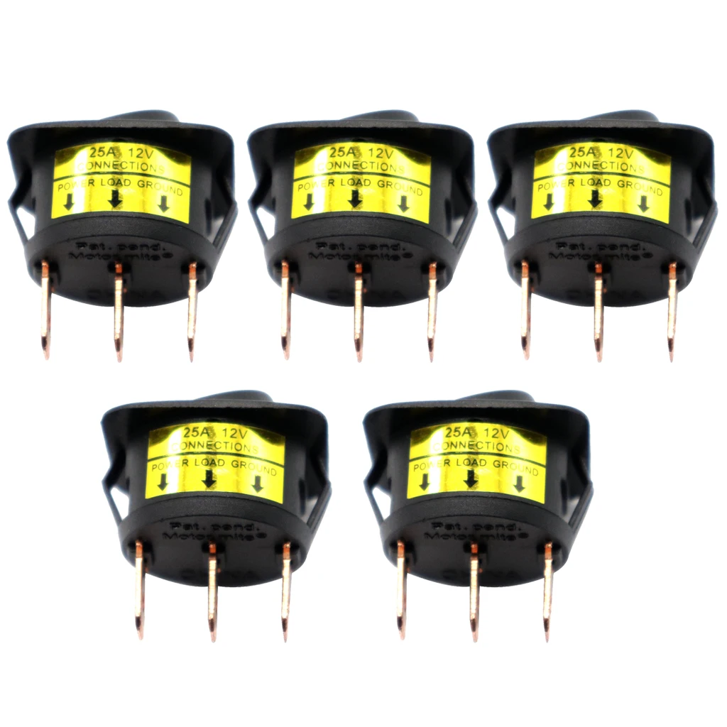 

Автомобиль лодка морской круглый точечный светодиодный светильник кулисный переключатель 12V 25A