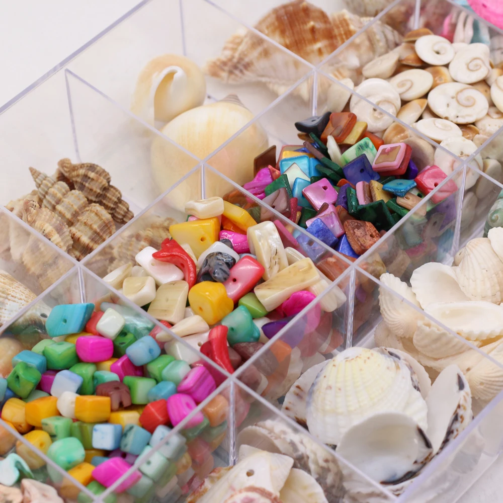 

Natural Colored Shell Gravel for Jewelry Making DIY Accessories Fit Necklace Earrings Available In Nail Shop Wholesale 1380g/pc