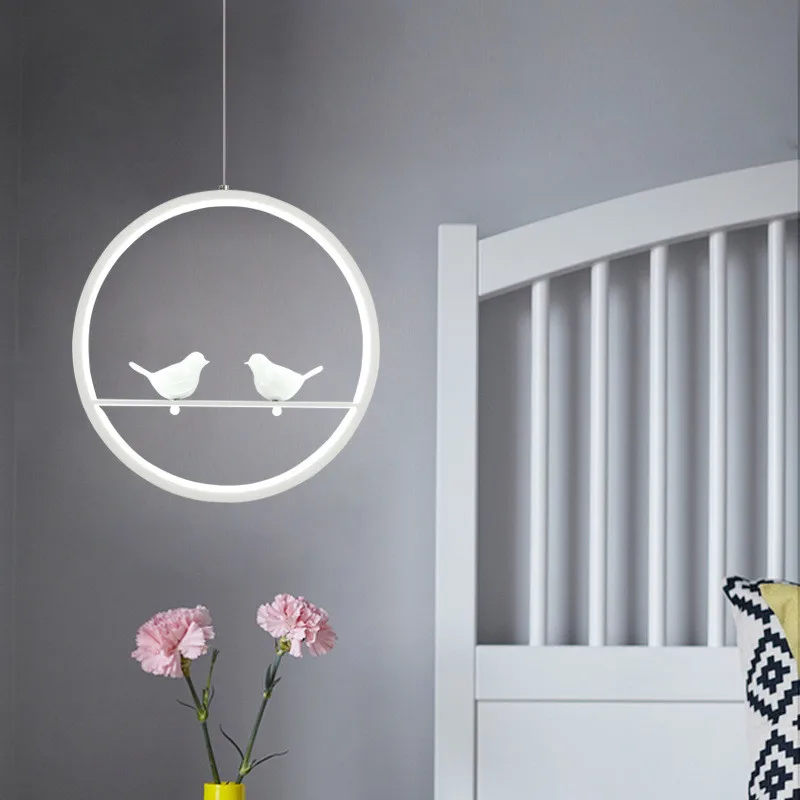 Креативные светодиодный ные люстры в скандинавском стиле с птицами лампочки