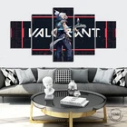 Настенный постер Valorant Jett FPS с играми, настенная наклейка, картины на холсте, настенное искусство для гостиной, Настенный декор, художественное искусство