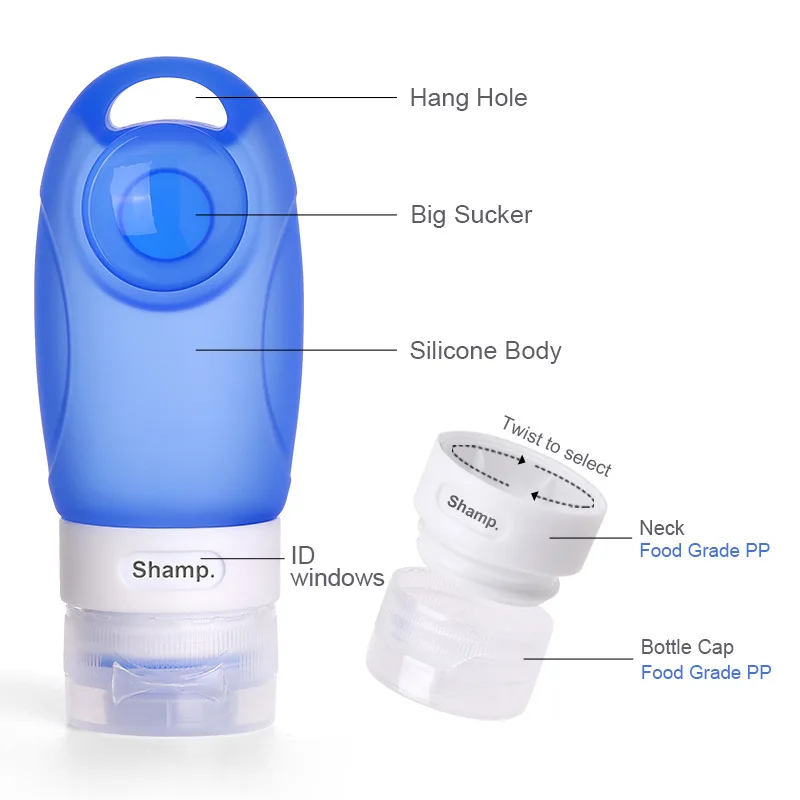1 шт. портативная Полезная Бутылка для путешествий с присоской бутылка прессом