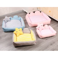 super soft dog bed plus size for small medium large dog warm sofa bed bone print puppy cat mat kennel pet supplies