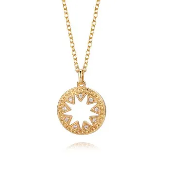 

2021 New Round Hollow Star Pendant Micro-set Zircon Pendant A Deer Has Your Necklace N683