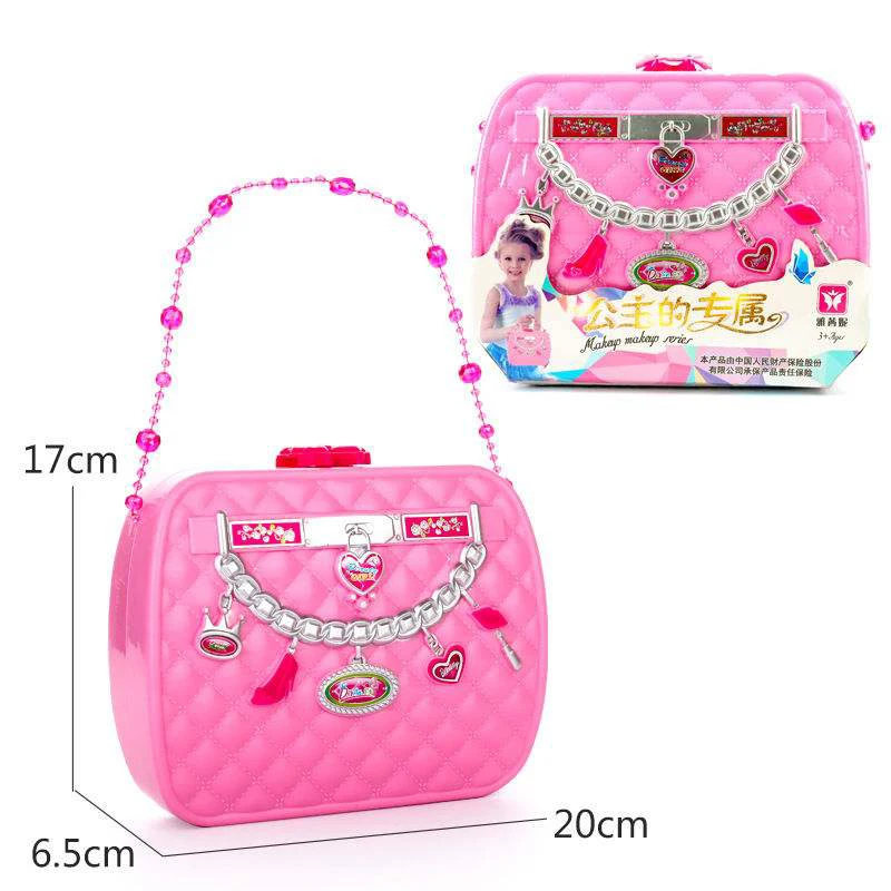 New Baby Girls Make Up Set Toys Pretend Play Cosmetic Bag Beauty Hair Salon Toy Makeup Tools Kit Children Pretend Play Toys