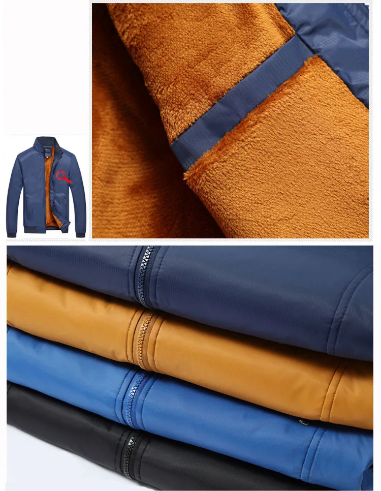 Men's winter jacket new men's thin wool overcoat for men to wear bomber jackets | Мужская одежда