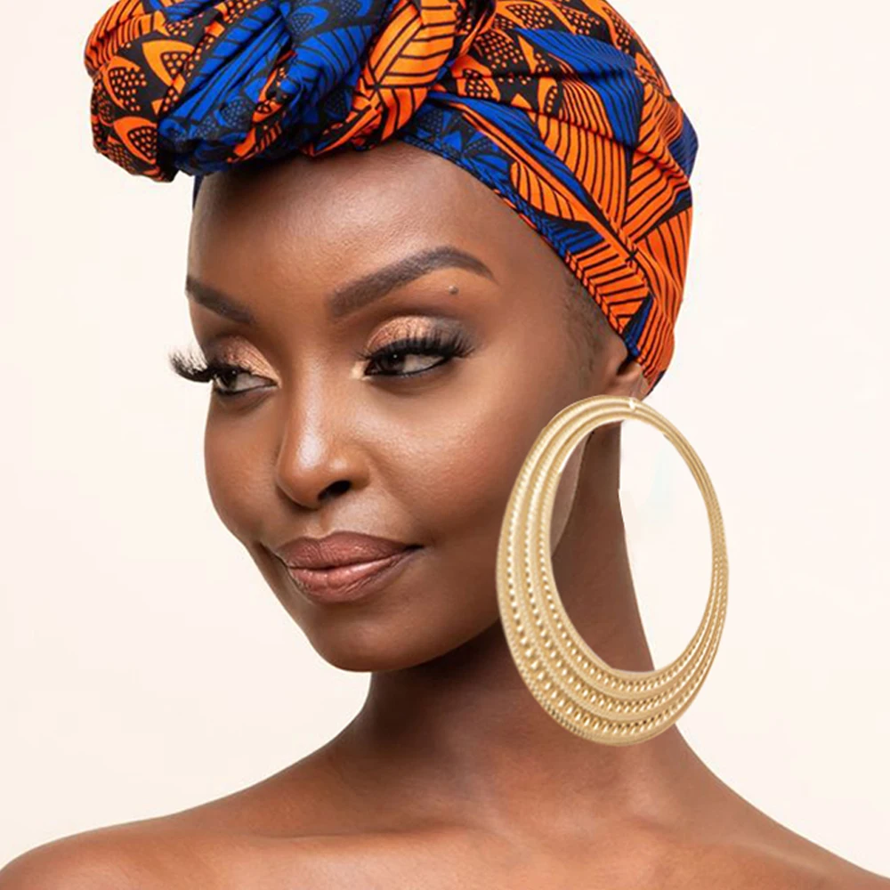 

Gold Stud Earring Pendant Big Geometric Hoop Earrings For Women Round Circle Earrings Hoops Punk Jewelry 2021