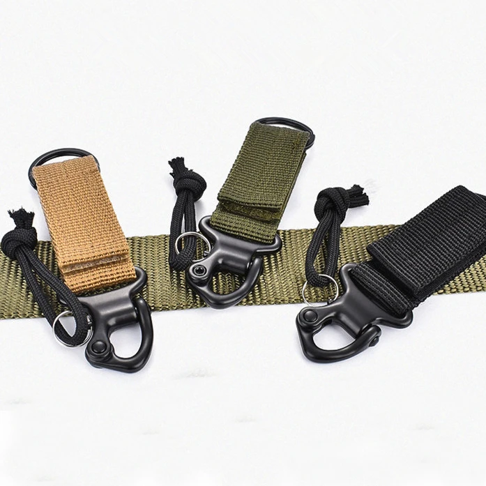 3Pcs outdoor EDC backpack strap clasp Quickdraw Carabiner camp water bottle hanger tactical holder hook
