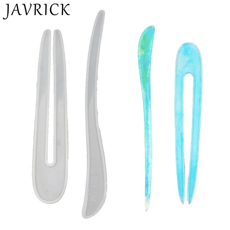 

Hairpin DIY Silicone Mold Making Hair Stick Mould Jewelry Pendant Resin Craft