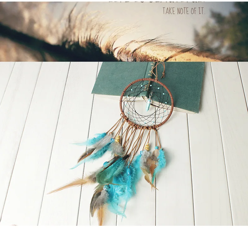

DM 1pcs/Set Indian Creative DIY Dream Catcher Material Package Crafts Ornaments Valentine's Day Gift Pendant Bedroom Decorations