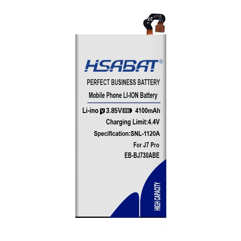 EB BJ730ABE аккумулятор HSABAT 4100mAh для Samsung Galaxy J7 2017 Pro SM J730F/DS J730FM J730G J730GM/DS J730K|Аккумуляторы