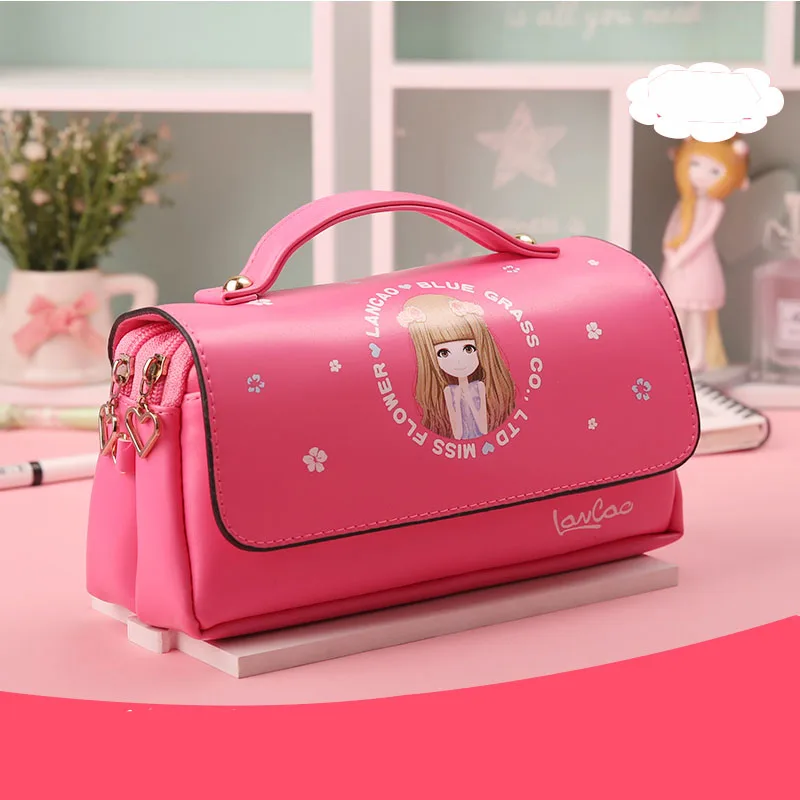 

Cute Pencil Case Kawaii Kids Girl Pencil Multifunctional Bag Pen Bag Pouch Student School Supplies Stationery Gifts for Student