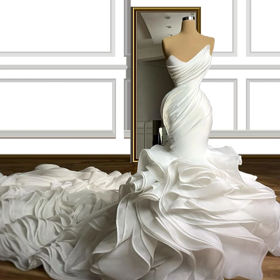 

Свадебное платье с юбкой-годе, свадебные платья, свадебные платья