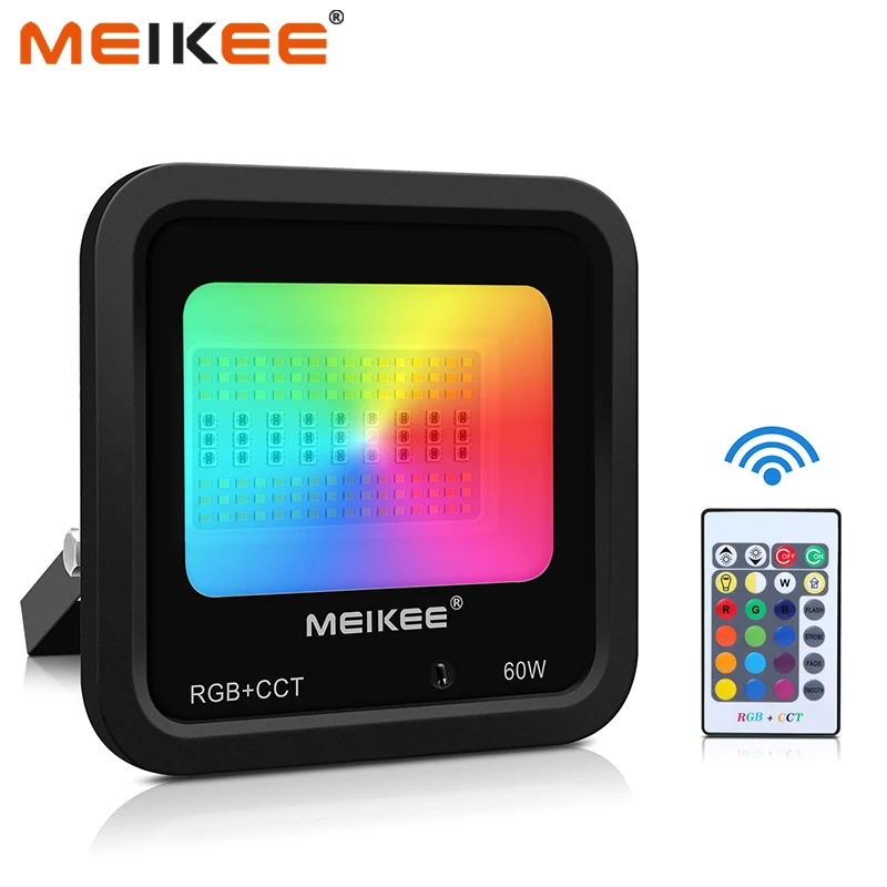 60 Вт RGB + CCT Светодиодный прожектор IP66 водонепроницаемый наружный светодиодный
