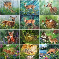 royal secret 5d diy diamond painting deer full square round diamond painting animals mosaic cross stitch home decoration