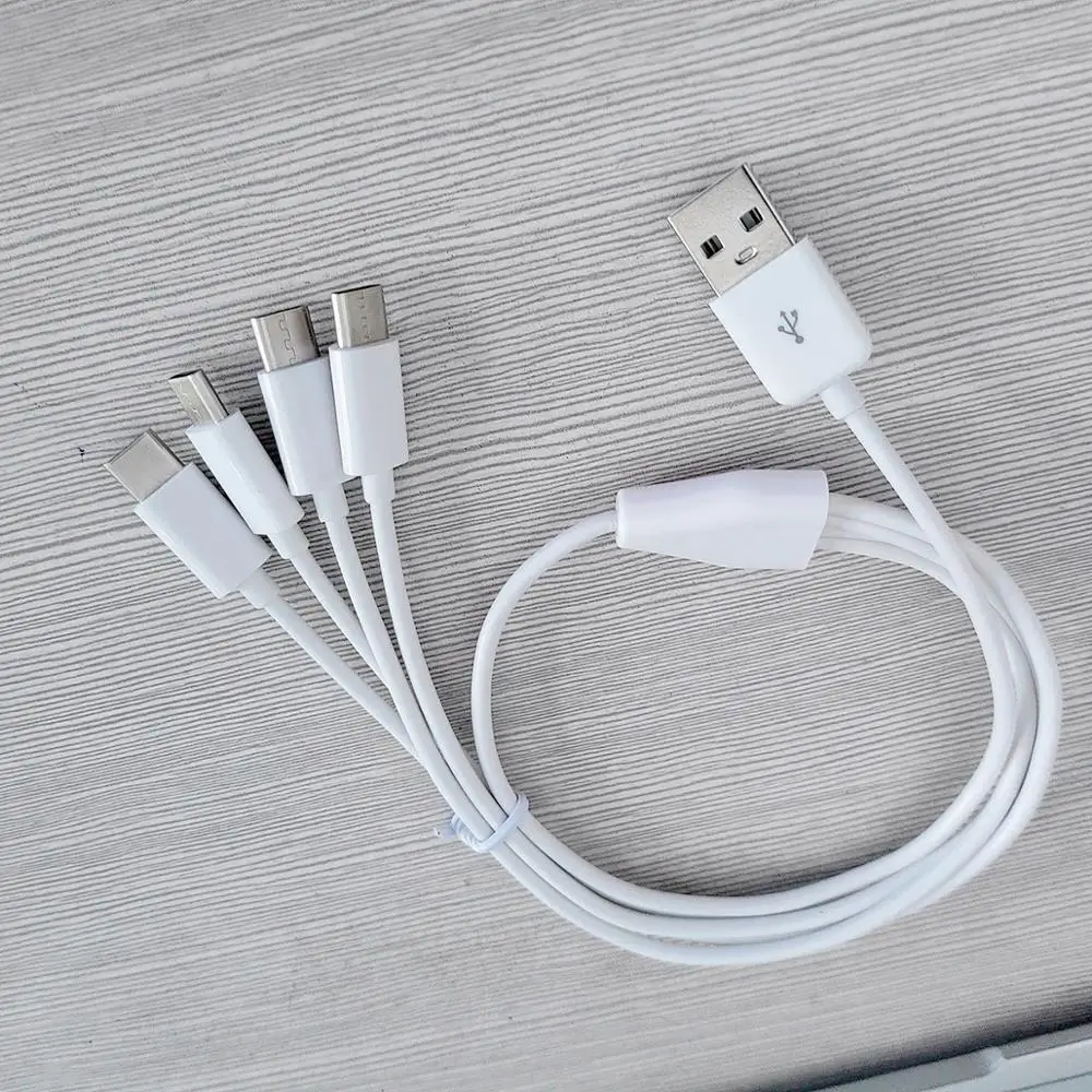 5 шт./лот 50 см usb к 4 тип-c зарядный кабель в 1 Тип c питания | Электроника