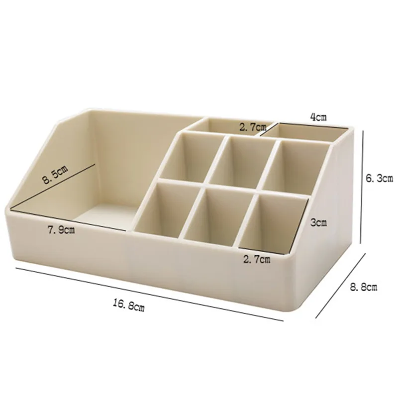 

Multiple Grid Cosmetic Box Desktop Jewelry Sundries Storage Boxes for Make Up Brush Lipstick Nail Home Office Bathroom Organizer