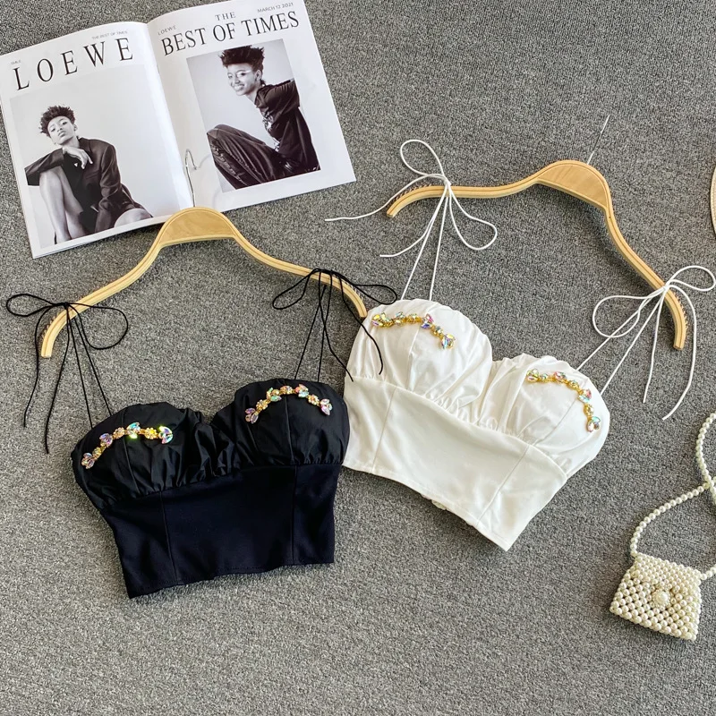 

Women's Sweet Hot Girl Style Camisole Women's Beauty Back Inside And Outside Wear Short Tube Top