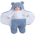 Детский спальный мешок из овечьей шерсти, ультра-мягкое пушистое Флисовое одеяло для новорожденных, одежда для маленьких мальчиков и девочек, накидка для сна в детский сад