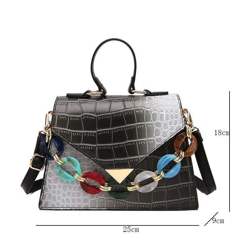 

High Quality Women Handbags Vintage Crossbody Bags Ladies Sac Female Serpentine Leather Shoulder Bag Casual Travel Tote Bag Flap