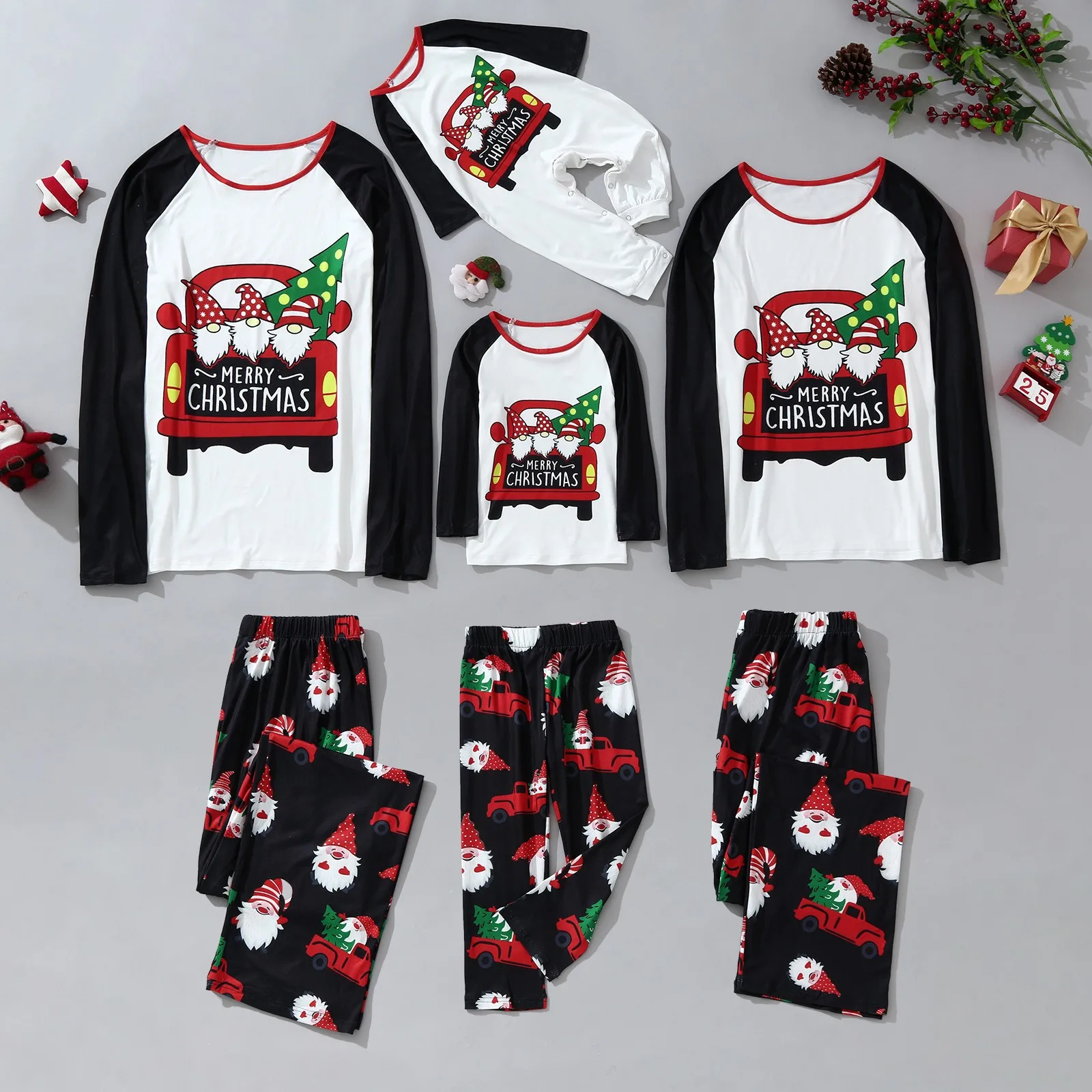 

Family Christmas Pajamas Matching 2022 Cartoon Mommy And Me Pyjamas Clothes Set Look Sleepwear Mother Daughter Father Son Outfit