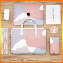 Morandi Color Laptop Bag For Macbook Air Pro 13 12 Briefcase Funda Mac Book pro 16 Huawei 13.3 14 15.6 inches Notebook Handbag