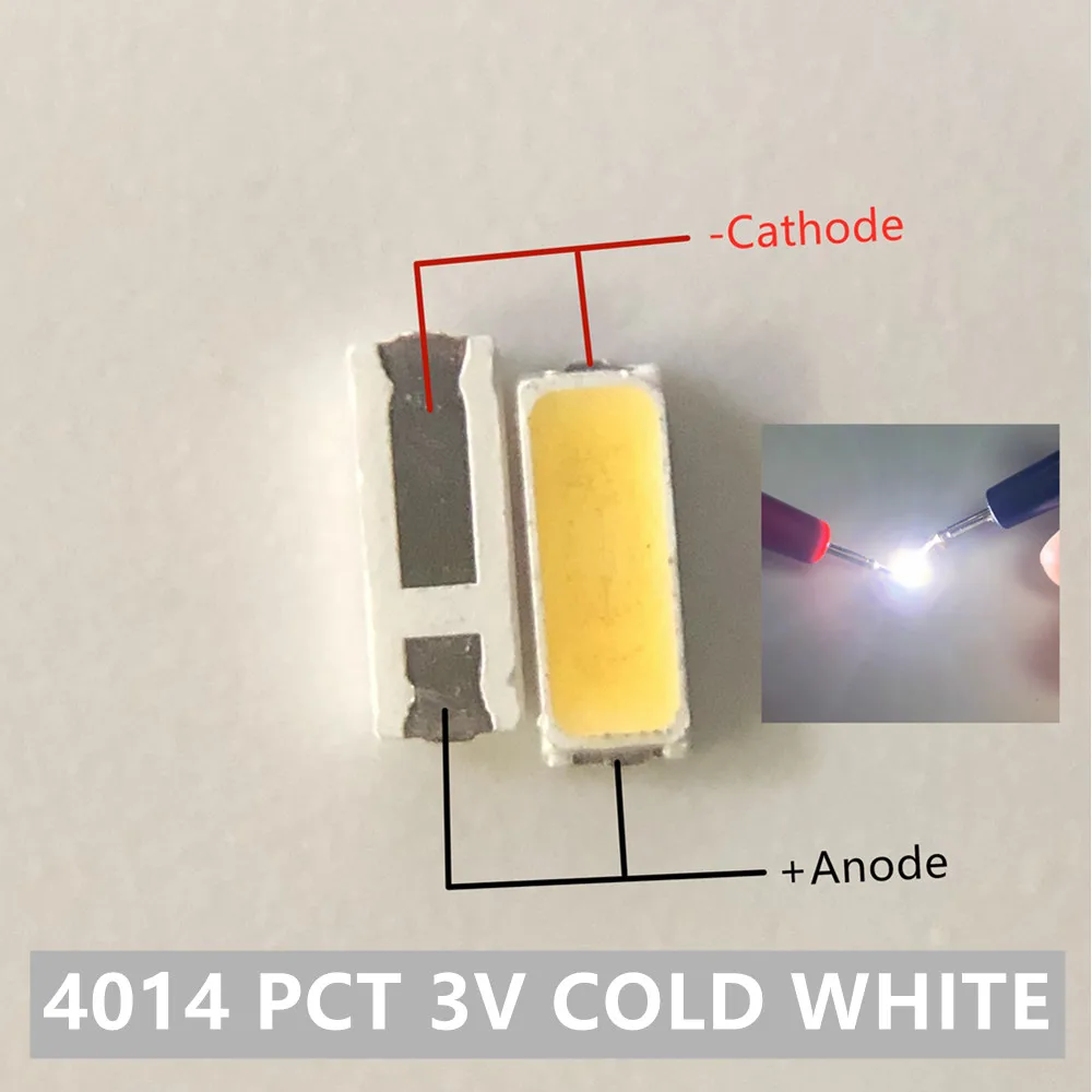 1000 шт. 4014 Замена 4020 SMD СВЕТОДИОДНЫЙ ные бусины холодный белый 0 5 Вт 3 в 6 мА для