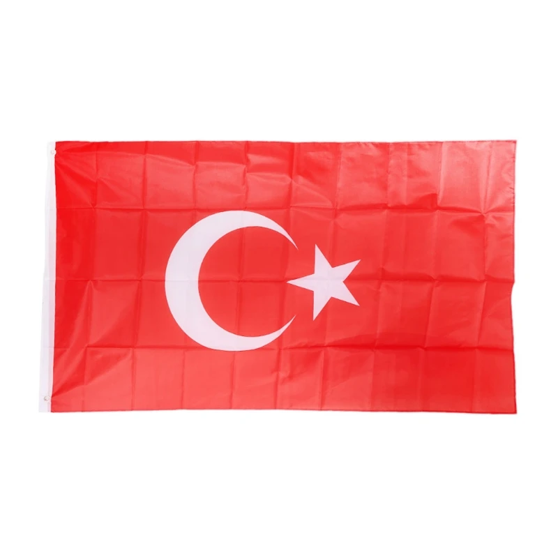 

90*150cm Turkey Flag 3*5ft Banner Turkish Home Decoration Hanging Country Flags National Flag Polyester Banner Indoor Outdoor