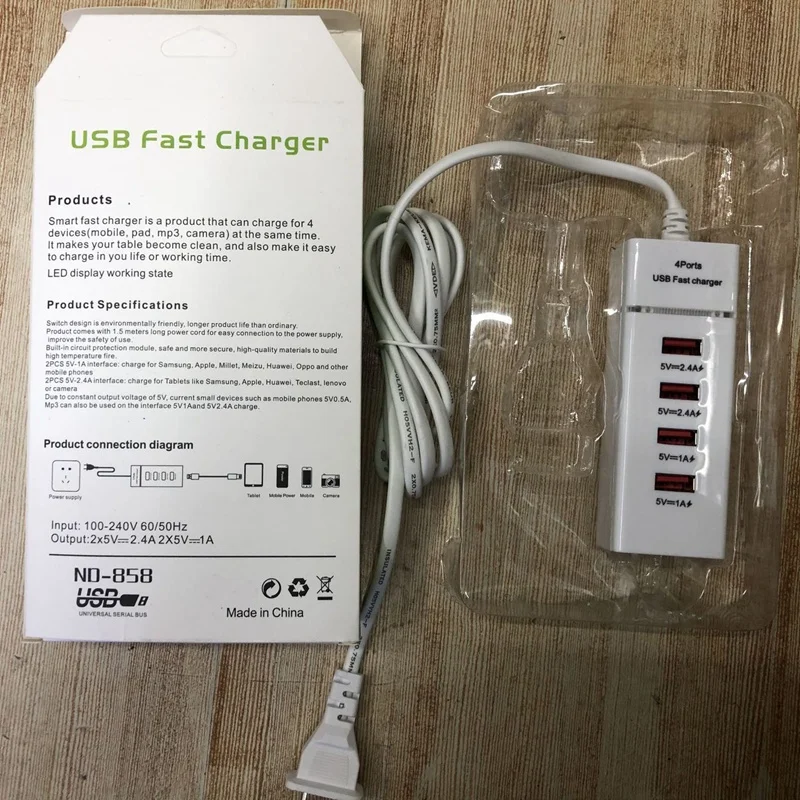 5USB Зарядное устройство станции адаптер Вертикальная зарядная станция Plug and Play 3A