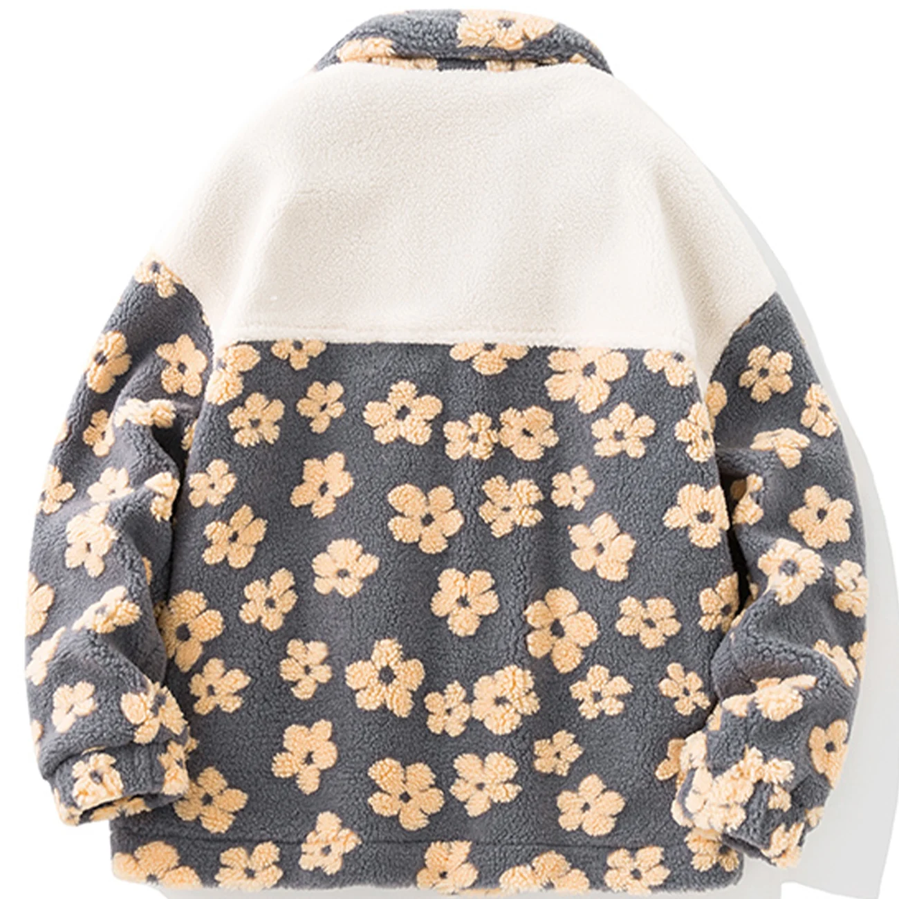 Куртка мужская из овечьей шерсти на молнии с хлопковой подкладкой - купить по