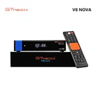 H.265 телеприставка с RJ45 встроенной поддержкой Wi-Fi Powervu Biss CS Youtube DVB-S2 HD GTMedia V8 NOVA Blue