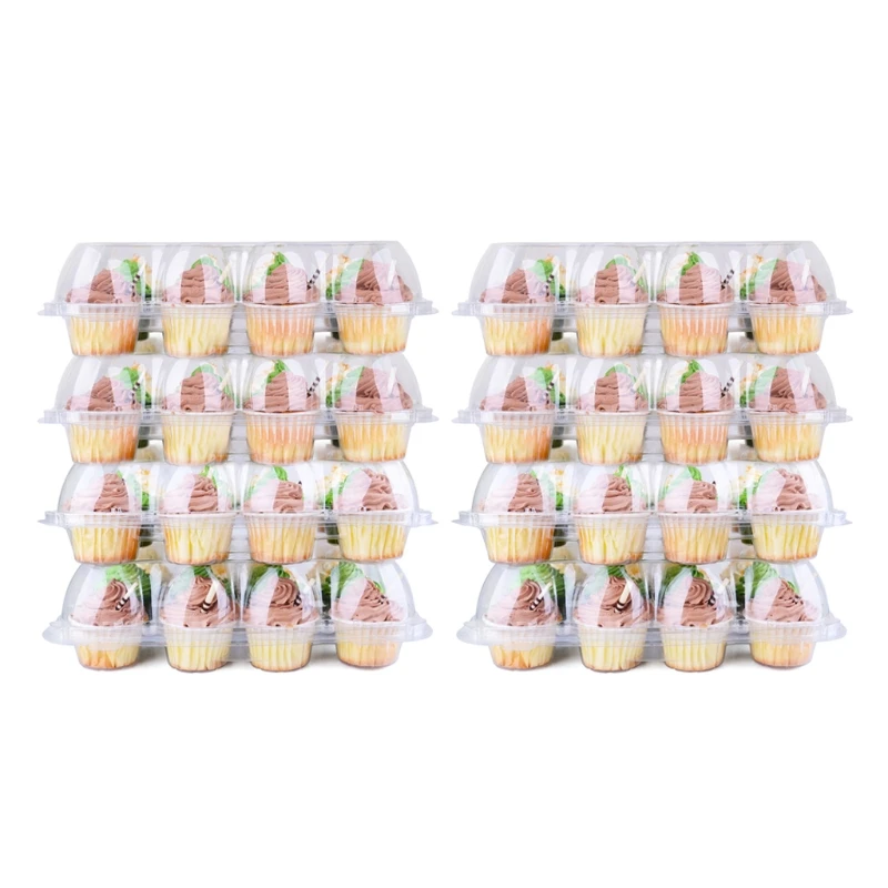 

8 шт. 12 отверстий упаковочная коробка для капкейков прозрачный мини хранения торта печенье сдобы