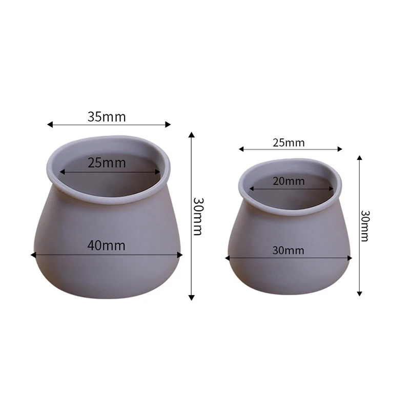 4 шт. силиконовые фетровые Чехлы для ножек стула | Дом и сад