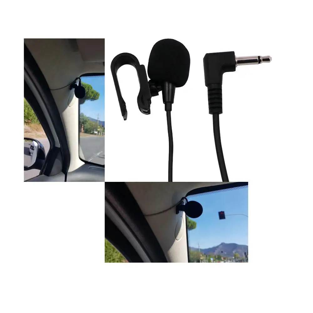 Оптовая продажа 10 шт. автомобильный микрофон 3 5 мм разъем Aux Внешний проводной