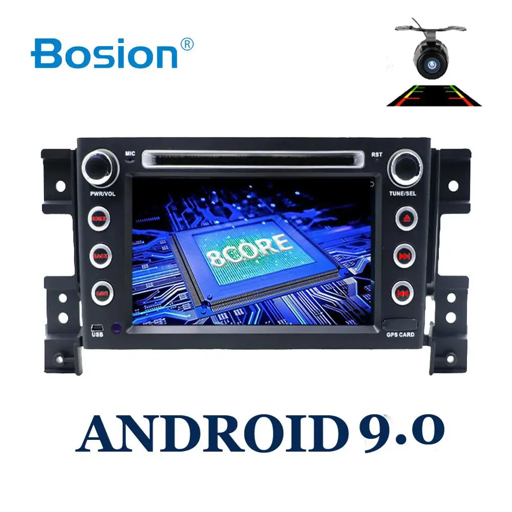 Bosion 2 din android 9,0 автомобильный dvd-плеер для Suzuki grand vitara автомобильный Радио Стерео gps с рулевым колесом камера DVR карта в тире