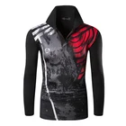 Мужская Защитная уличная футболка Jeansian с длинным рукавом, футболка, Пляжная летняя черная футболка LA287