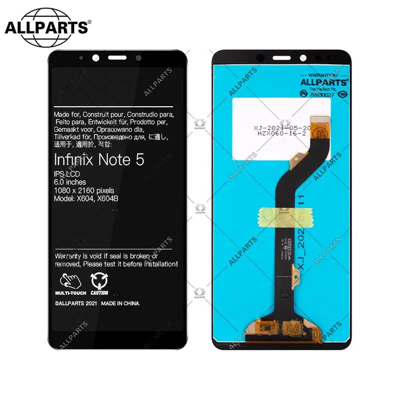 6 0“тачскрин Дисплей для Infinix Note 5 X604 X604B LCD экран в сборе с тачскрином Оригинал |