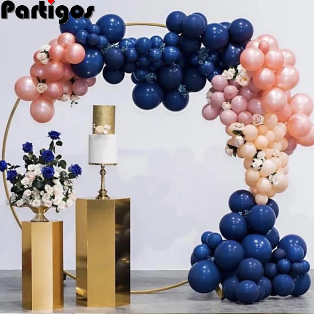 

92pcs Navy Blue Balloon Garland Kit Rose Gold Retro Pink Latex Balloons Wedding Bridal Shower Gender Reveal Birthday Party Decor