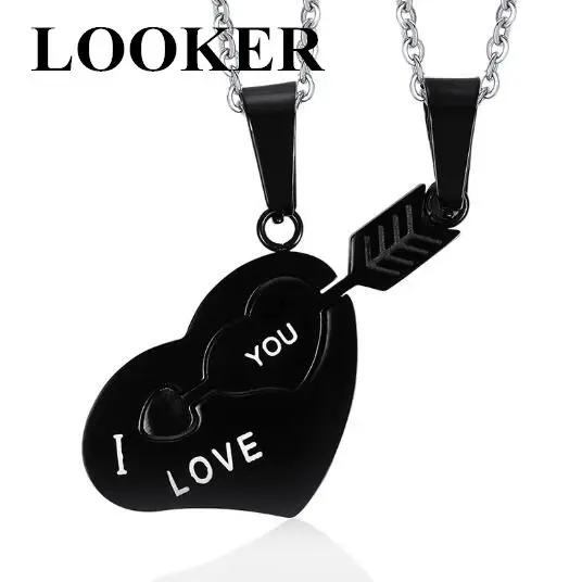 LOOKER I LOVE YOU ожерелье лучших друзей подвеска из нержавеющей стали женская модная