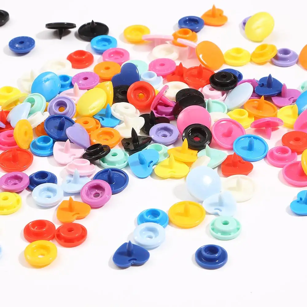 10 комплектов высококачественные пластиковые застежки кнопки в форме