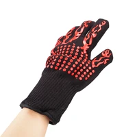 1pcs heat resistant thick silicone cooking baking barbecue oven gloves bbq grill mittens dish kitchen single glove