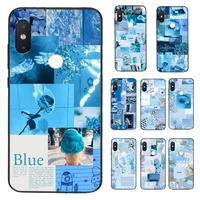 yinuoda blue aesthetics songs lyrics soft phone case capa for xiaomi redmi 5 5plus 6 6a 4x 7 7a 8 8a 9 note 5 5a 6 7 8 8pro 8t 9