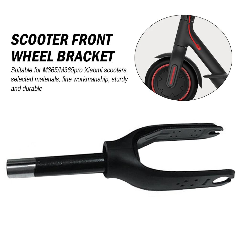 

Scooter Front Fork Assembly Scooter Replacement Accessories with Rubber Front Wheel Bracket Fork for Xiaomi M365 Pro Scooter