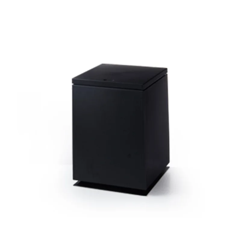 

Press Japanese-style Trash Can, Square Waste Paper Basket with Lid, Plastic Trash Storage Box